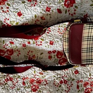 Burberry Burgundy Women's Crossbody Bag
